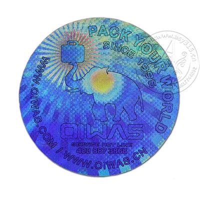 Customized Hologram Stickers Label With Security Scratch Off Features