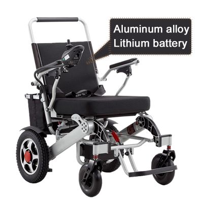 aluminum alloy lightweight wheelchair folding power remote control electric wheelchair