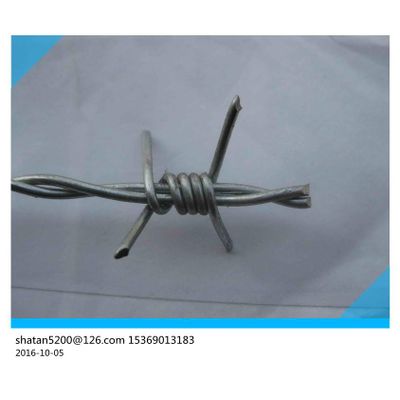 Single and double strand barbed wire 2.8mm line barbed wire