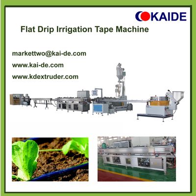 Flat Drip Irrigation Tape Extrusion Machine 16mmx0.15mm