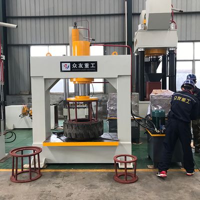 Forklift Solid Tire Tyre Hydraulic Press Machine 200 ton