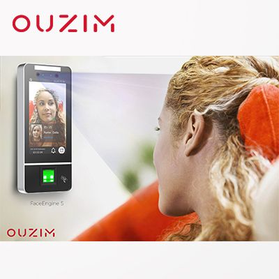 Ouzim FaceEngine 5 Smart Dynamic Living Face Recognition Terminal for Security Access Control Entran
