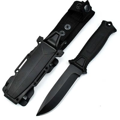Hot selling GB stainless steel straight fixed blade knife survival tactical camping outdoor knife hu