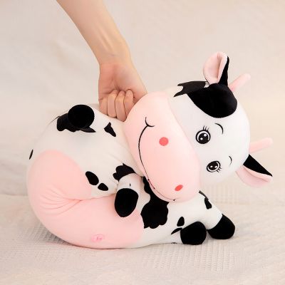 Best Selling lovely cow stuffed & plush toys long plush pillow for sale