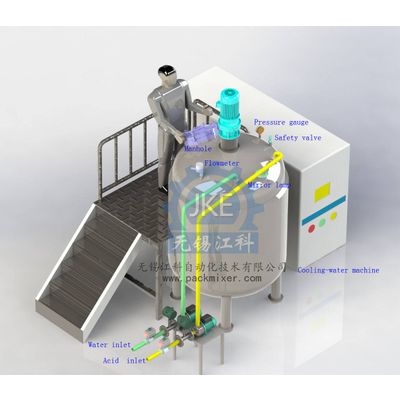 MT Heating Double Jacketed Cosmetic or Shampoo Stainless Steel Mixing Tank