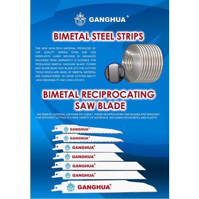 Bimetal reciprocating saw blade