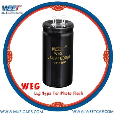 WEET WEG Lug Type Aluminum Electrolytic Capacitors For Photo Flash