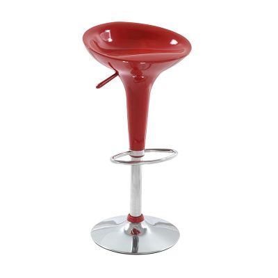 ABS plastic chrome base swivel adjustable bar stool