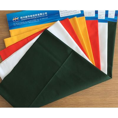 TC fabric 65/35 Cotton/polyester dyed solid colour Stretch For Industrial Workwear ed Twill Cotton
