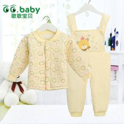 2015 Newborn Baby Clothing Sets Autumn Winter Long Sleeve 100% Cotton Baby Suits for 0-2 Year Old Bo