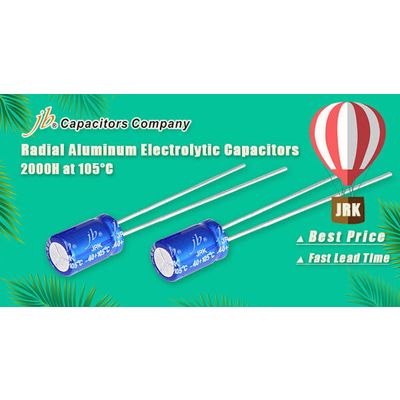 JRK - 2000H at 105°C, Radial Aluminum Electrolytic Capacitor 7mm Height