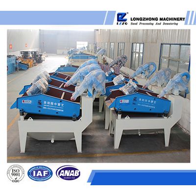 Double cyclone sand equipment for recycle glass fine sand