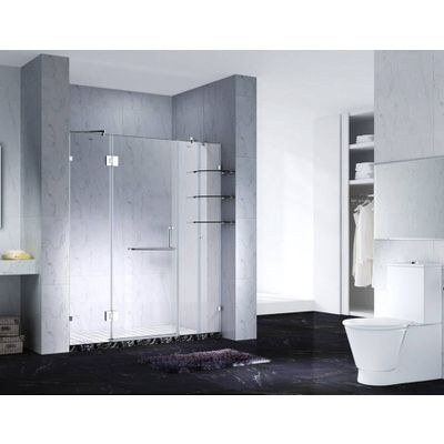 5.Fashion Design Frameless Slimline Rectangle Shower Enclosure With Pivot Door, AB 6231