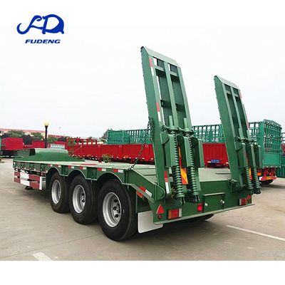 3 axles 60 ton mechanical suspension lowbed trailer for sale