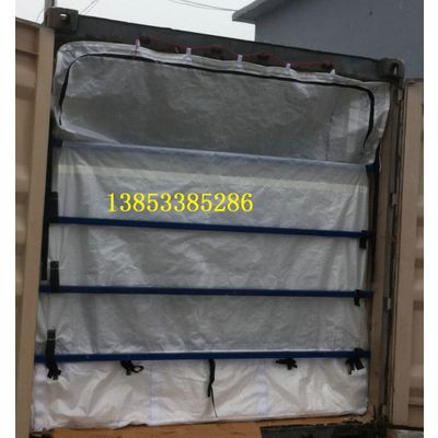 HDPE Woven container liner with zipper loading