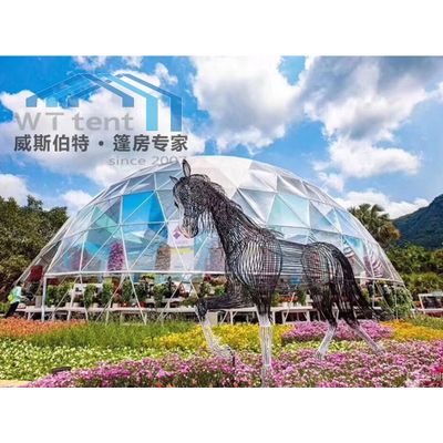 transparent geodesic dome tent for outdoor events