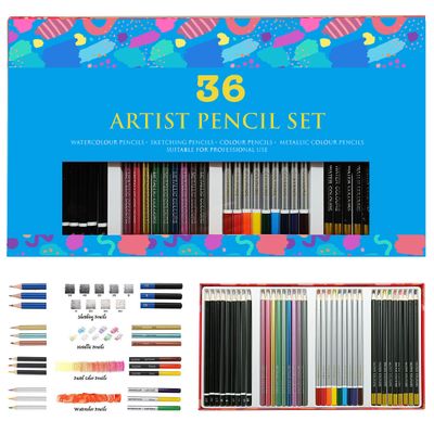 Office School Stationery Art Supplies Set of 36 Artist Colored Pencil
