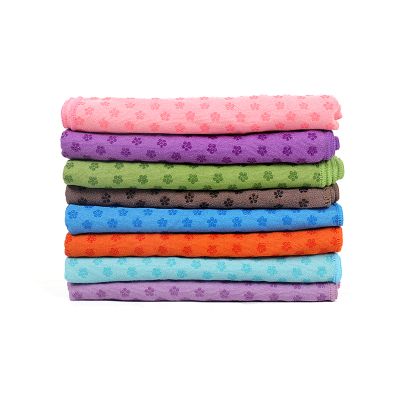 Hot Sale Eco Friendly Wholesale Custom Design Microfiber Anti Skid Dots Yoga Towel