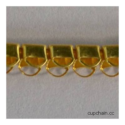 Close round ear cup chain,emtpy cup chain, brass cup chain