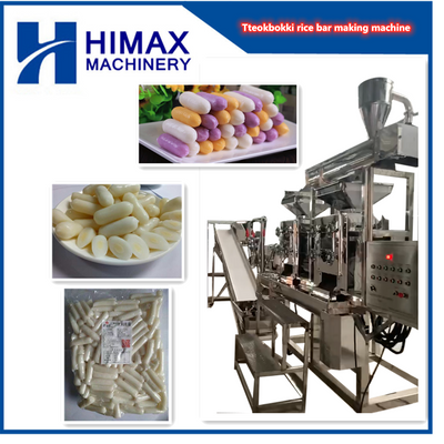Full automatic continuous Korean tteokbokki topokki rice cake production line making machine