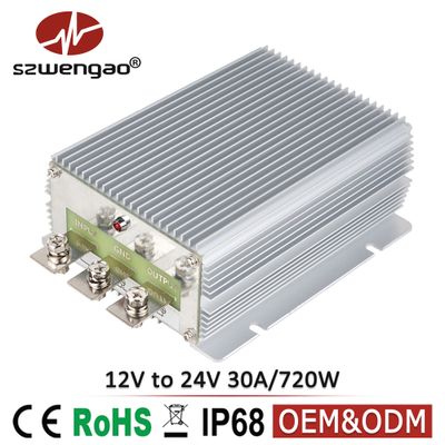No-isolated Waterproof DC Boost Module Converter 12V to 24V DC-DC Converter 30A 720W Step Up Power C