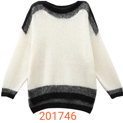 fashion sweater with long sleeve screw
