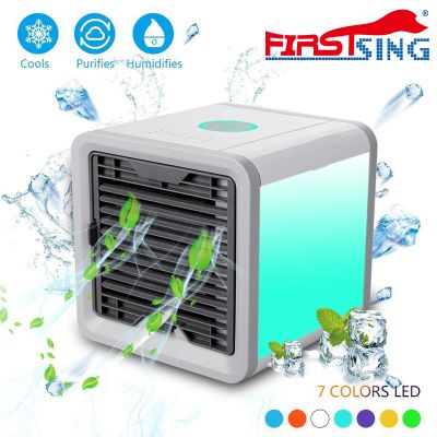 Firstsing Air Cooler USB Mini Portable Air Conditioner Humidifier Purifier Desktop Cooling Fan