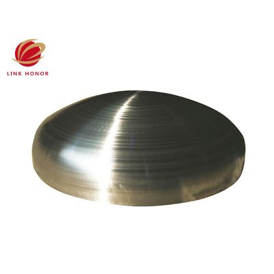 large stainless steel pressure vessel dish end head
