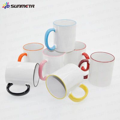 11oz blank sublimation heat press ceramic color mug