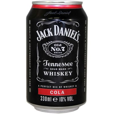 Jack Daniel's Tennessee Whiskey & Cola 330ml Can pack of 24