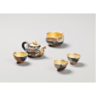 Tea pot set (Gold)