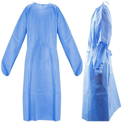 Medical Waterproof Aami Level 3 CPE Gown with Long Sleeves