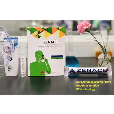 Solution for Nebuliser for viscid or inspissated mucous secretions Zenace Acetyl Cystein