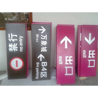 entrance or exit direction LED signs advertising signs of supermarket business place or public place