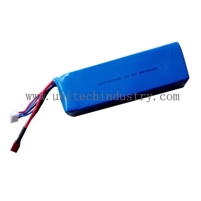 High rate drone li-polymer battery pack 10C continues discharge 5600mAh 14.8V