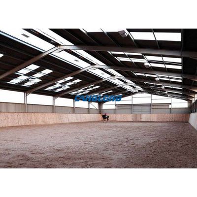 Pre-engineered steel structure horse shed metal frame racecourse building