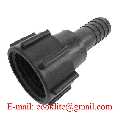 IBC Tank Hose Adapter DIN 61 Drum Fitting/Coupling Connector with 1-1/4" Hose Tail