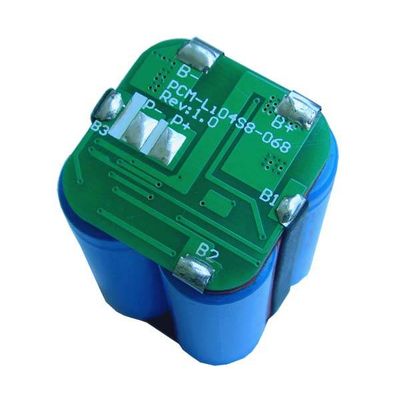 14.8V INR 18650 2000mAh 4S1P  li-ion vacuum cleanner battery pack with PCM, PCB, and connector