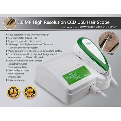 NEW 5.0 MP High Resolution CCD USB Hair Scope