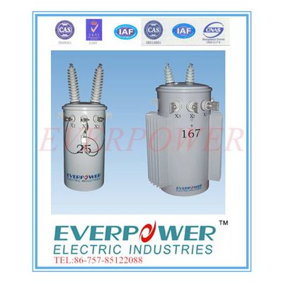 Single phase mineral-oil filled overhead distribution transformer