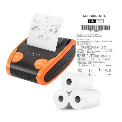 Portable mini mobile bluetooth 58mm receipt thermal printer