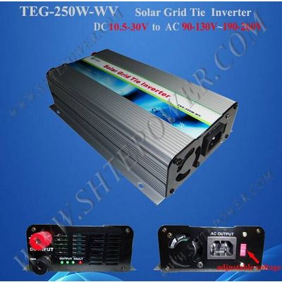 250 W DC to AC 10.5-30V to 90-130V/190-260V inverter on grid solar inverter