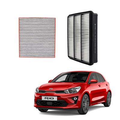 Genuine parts filter replacement activated carbon N95 cabin filter and air filter for KIA Rio