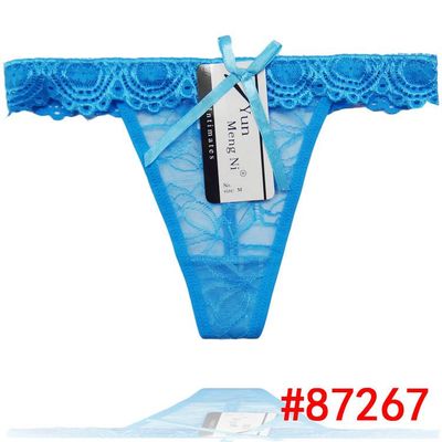 2015 new sheer lace thong pretty lace g-string women sexy t-back underpants stretched lace lady pant