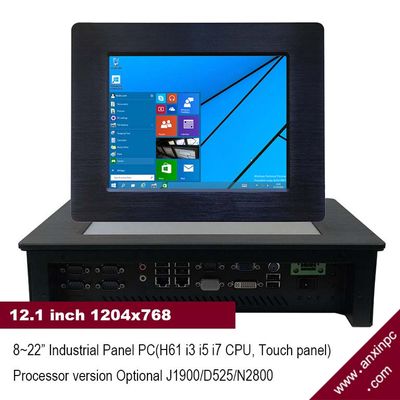 With i3 i5 or i7 processor 12.1 inch industrial panel computer for industrial automation equipment