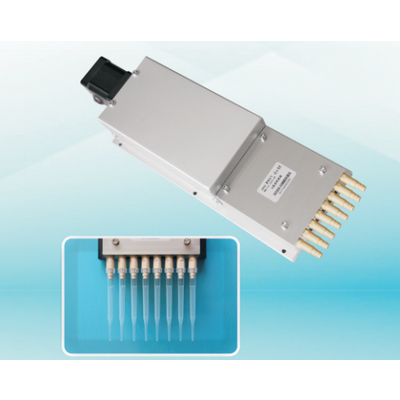 Multi-channel direct plug type precision air displacement pipette for auto analyzer