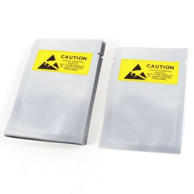 0.14MM ESD Shielding Moisture Barrier Bags / Silver Foil Zipper Bags/ Aluminium Moisture Barrier Bag