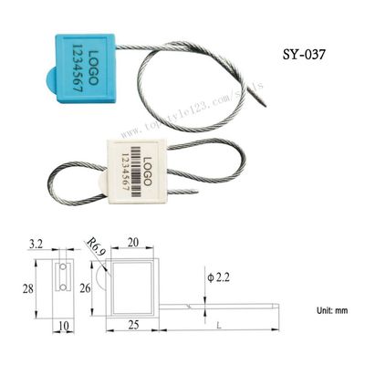 SY-037 Double Locking Mechanism Cable seals, with plastic cover
