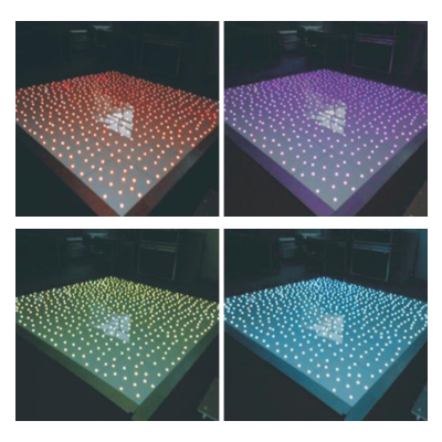RGB 3in1 LED starlit dance floor interactive floor twinlking floor