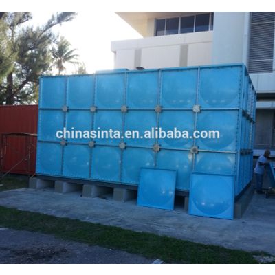 Blue frp panel water tank, SMC water storage tank